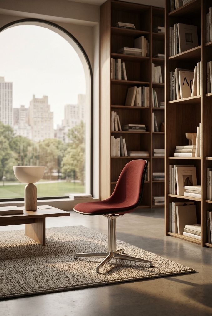 Eames Plasic Side Chair DSL RE Stuhl Vollgepolstert Vitra  