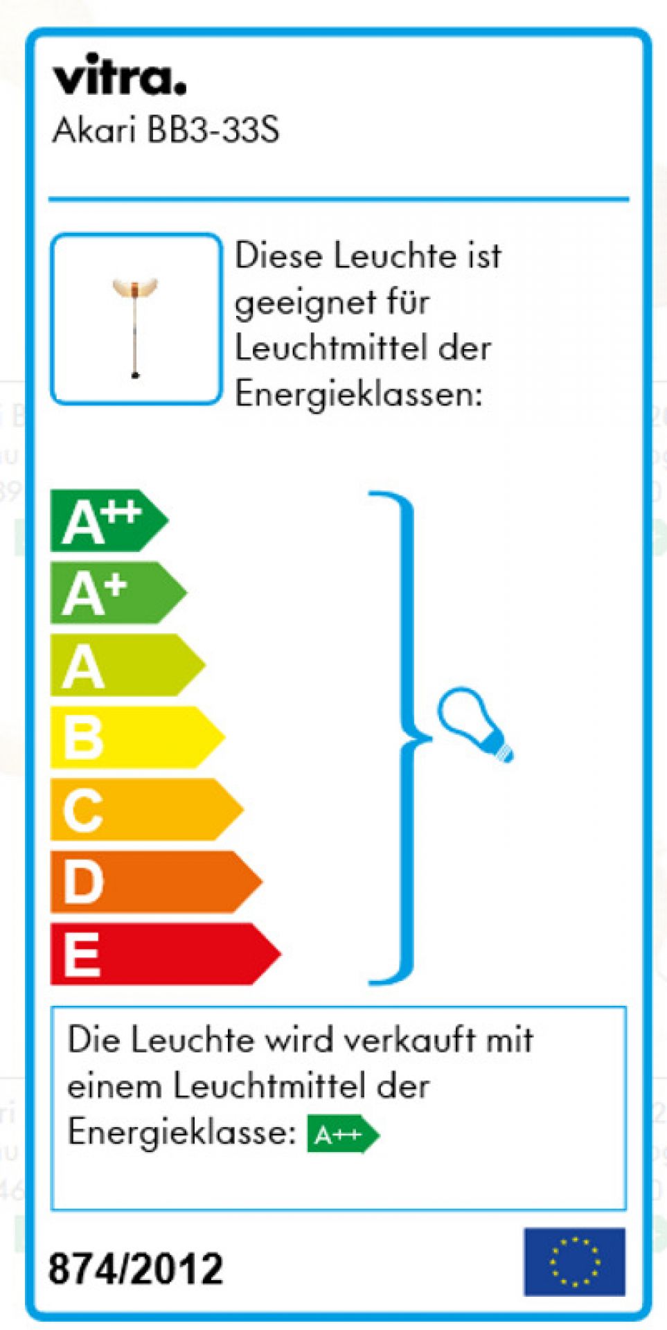 Akari Stehleuchte BB3-33S Vitra