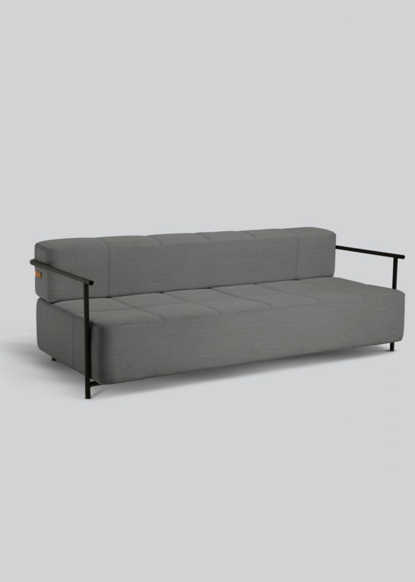 Daybe Schlafsofa mit Armlehnen grau Northern