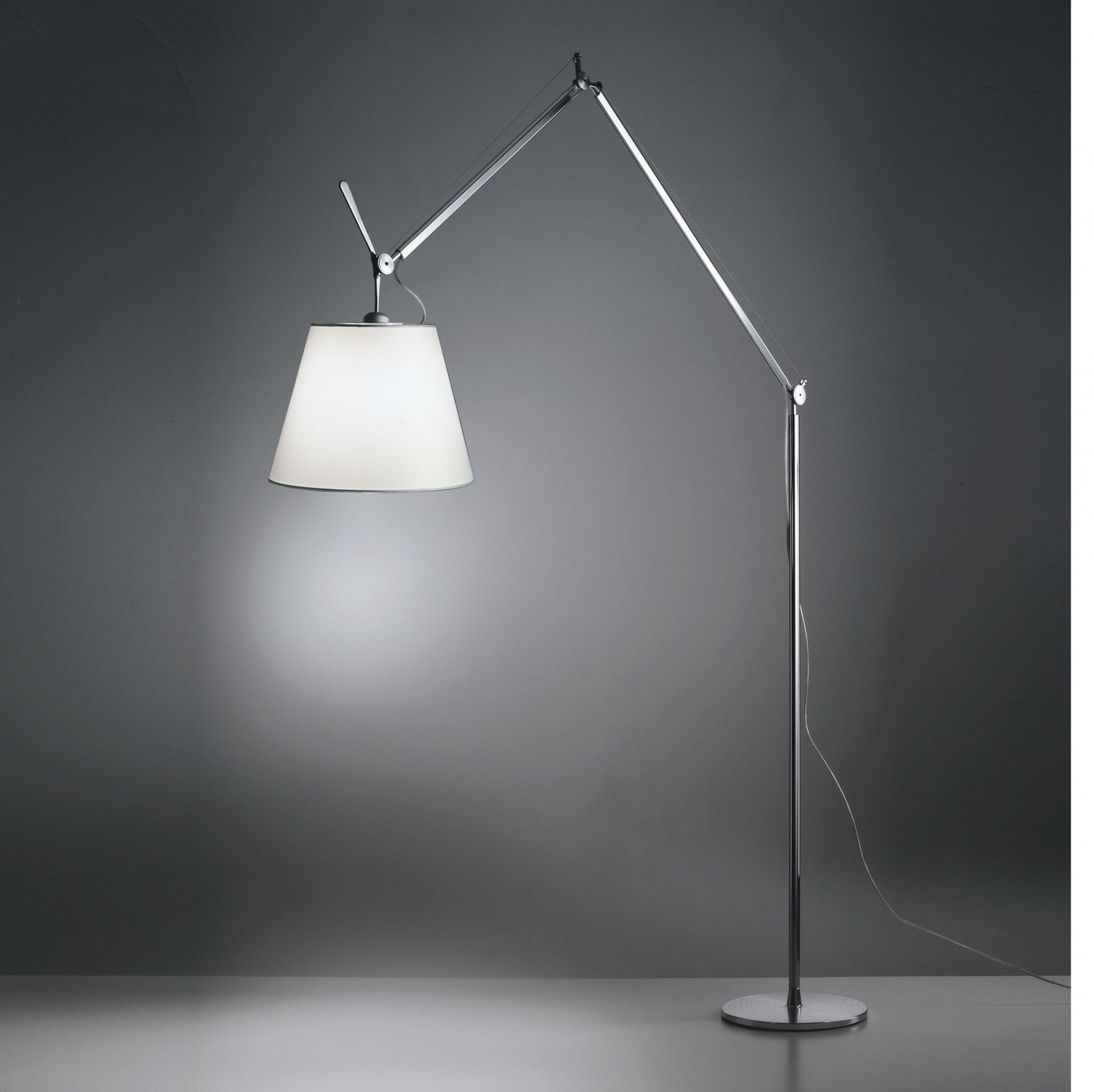 Tolomeo Mega LED Floor Stehleuchte Body mit Dimmer (Teil 1 von 3) Artemide