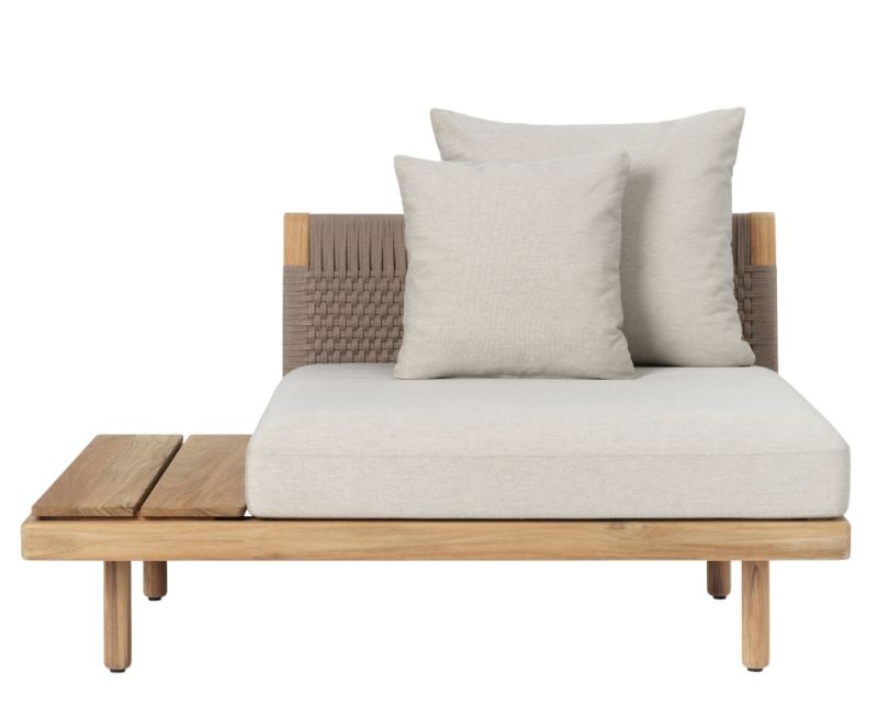 E520 Embrace Sofa Modul mit kurzer Rückenlehne und Beistelltisch Outdoor Carl Hansen & Søn 