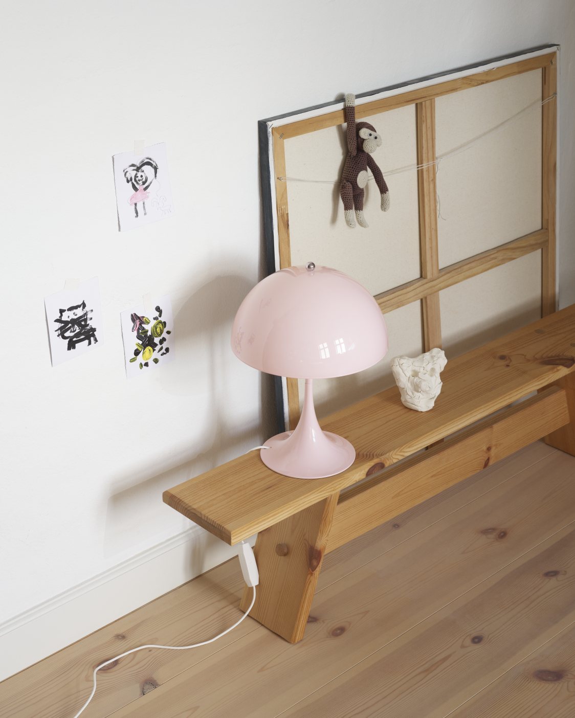 Panthella 250 Table lamp LED Tischleuchte Louis Poulsen Opal Pale rosa