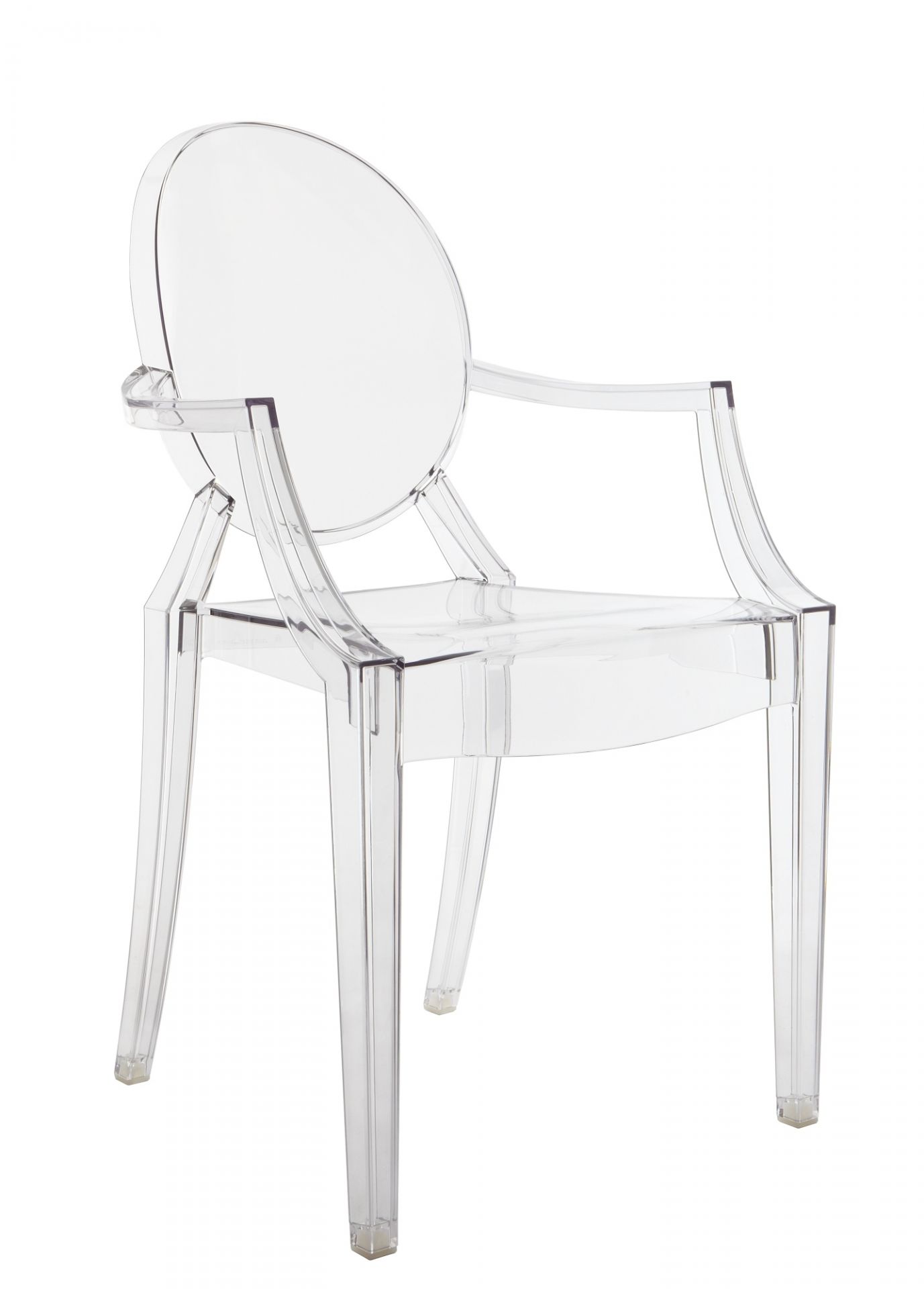 Louis Ghost Armlehnenstuhl glasklar 4-er Set  Kartell