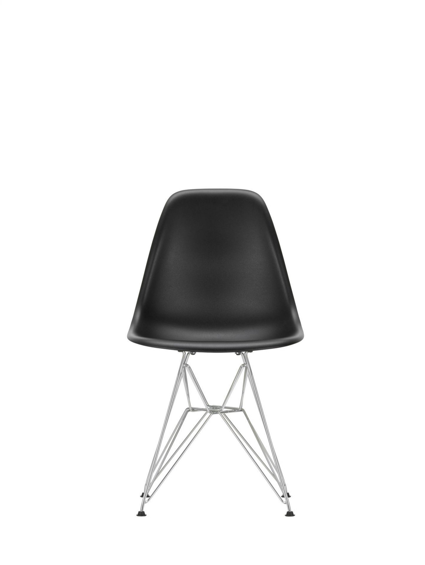Eames Plastic Side Chair DSR Stuhl Vitra Schwarz-Senf