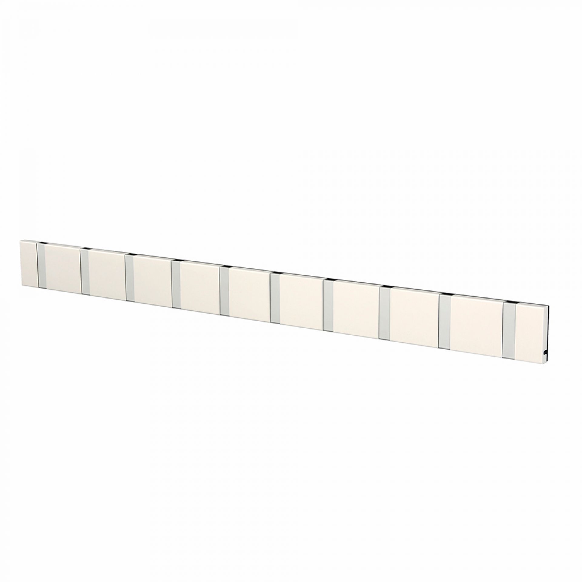 Knax Wandgarderobe waagrecht 8 Haken WEISS Loca EINZELSTÜCK