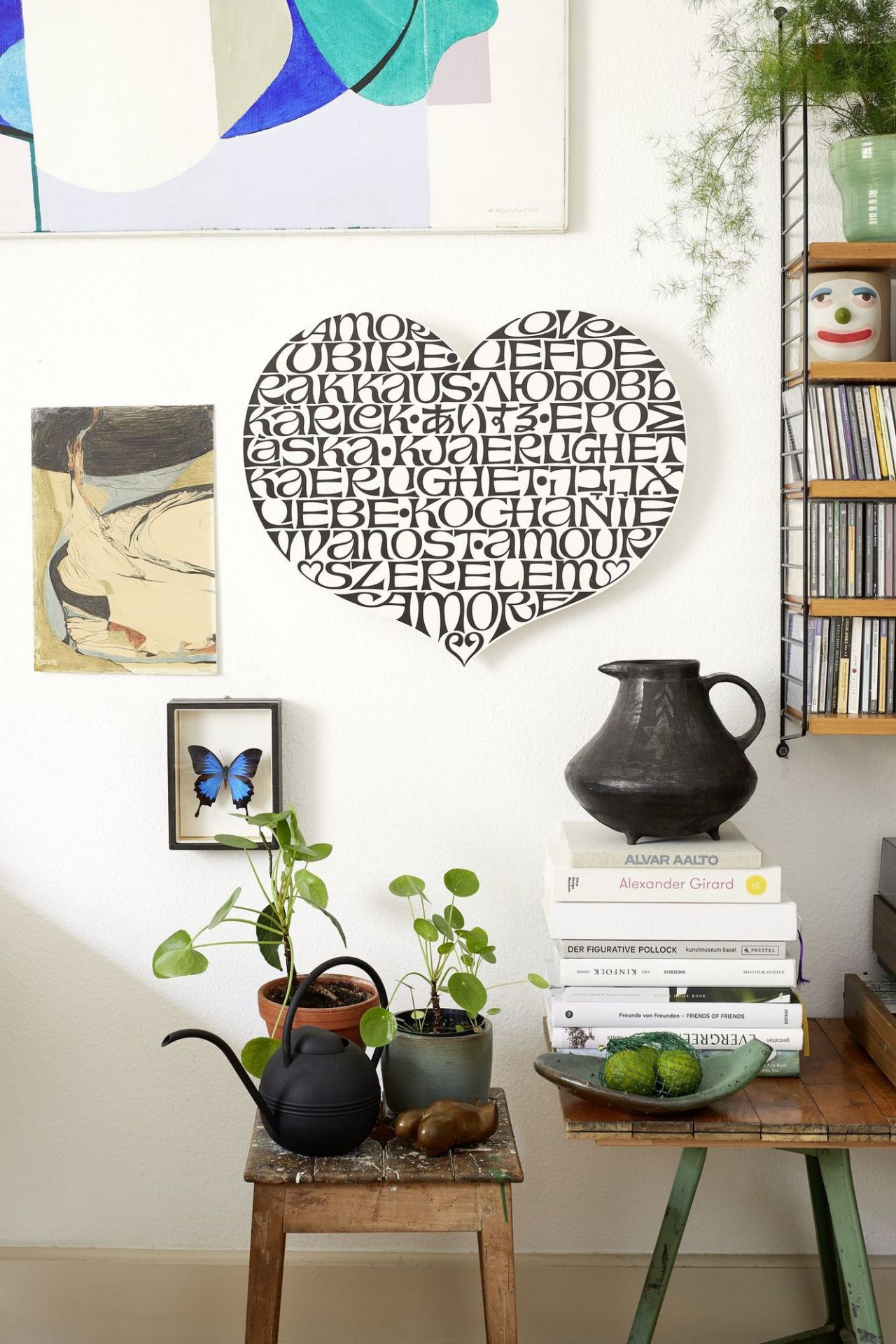 Metal Wall Relief International Love Heart Wandschmuck Vitra