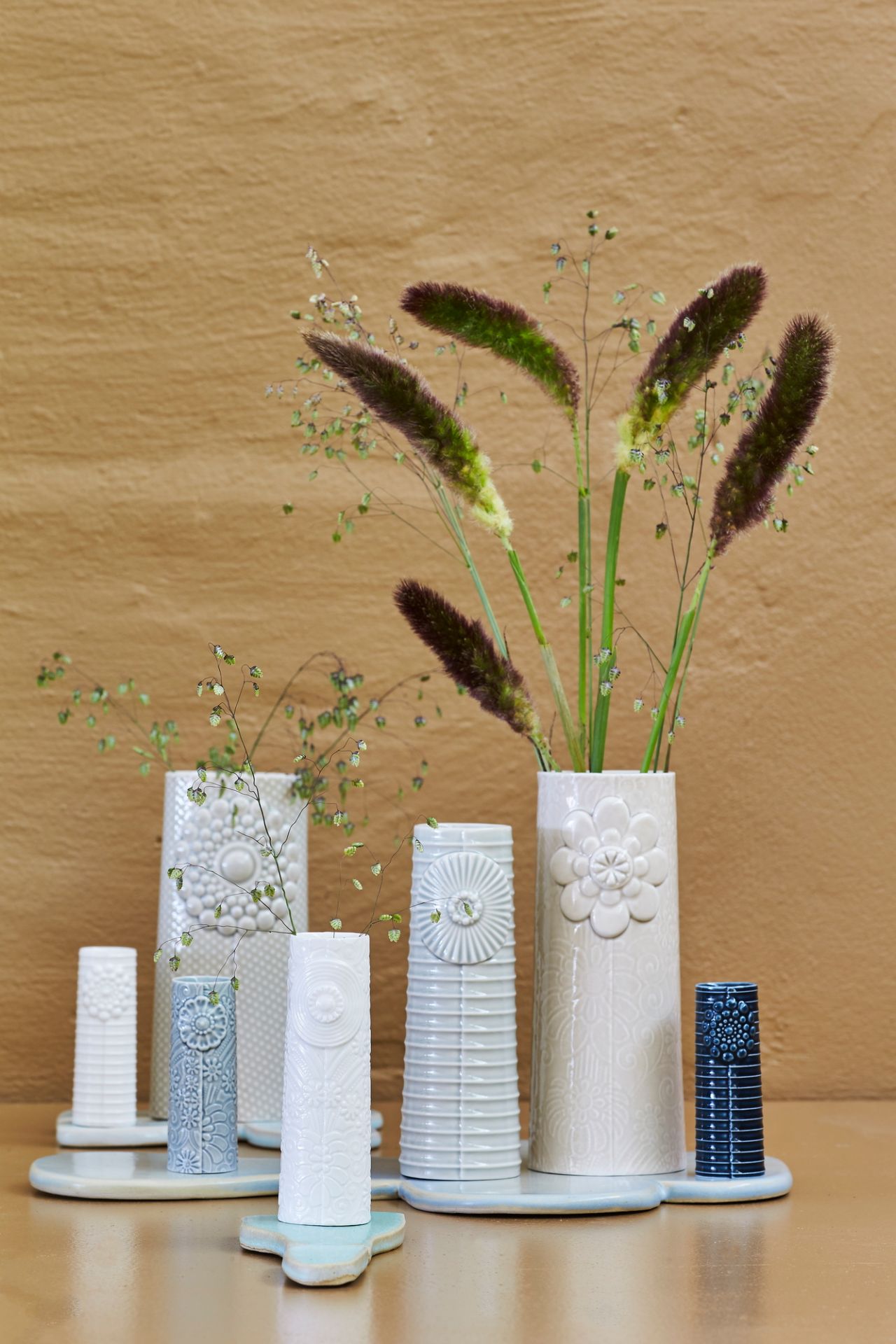 Pipanella Flower blue grey Vase micro Dottir EINZELSTÜCK