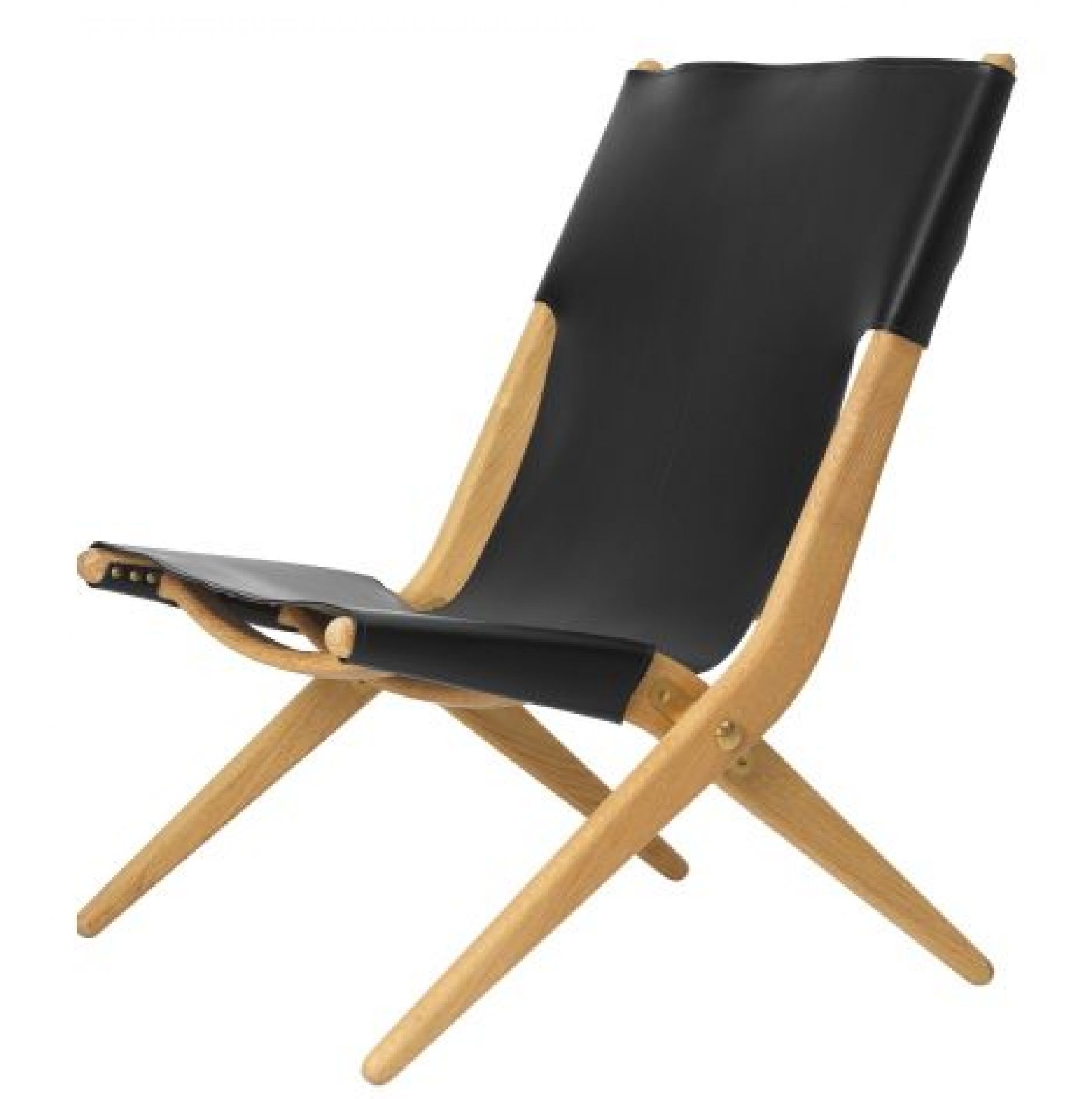 Saxe Chair Eiche geölt - Leder schwarz Audo Saxe Chair Eiche geölt - Leder schwarz Audo