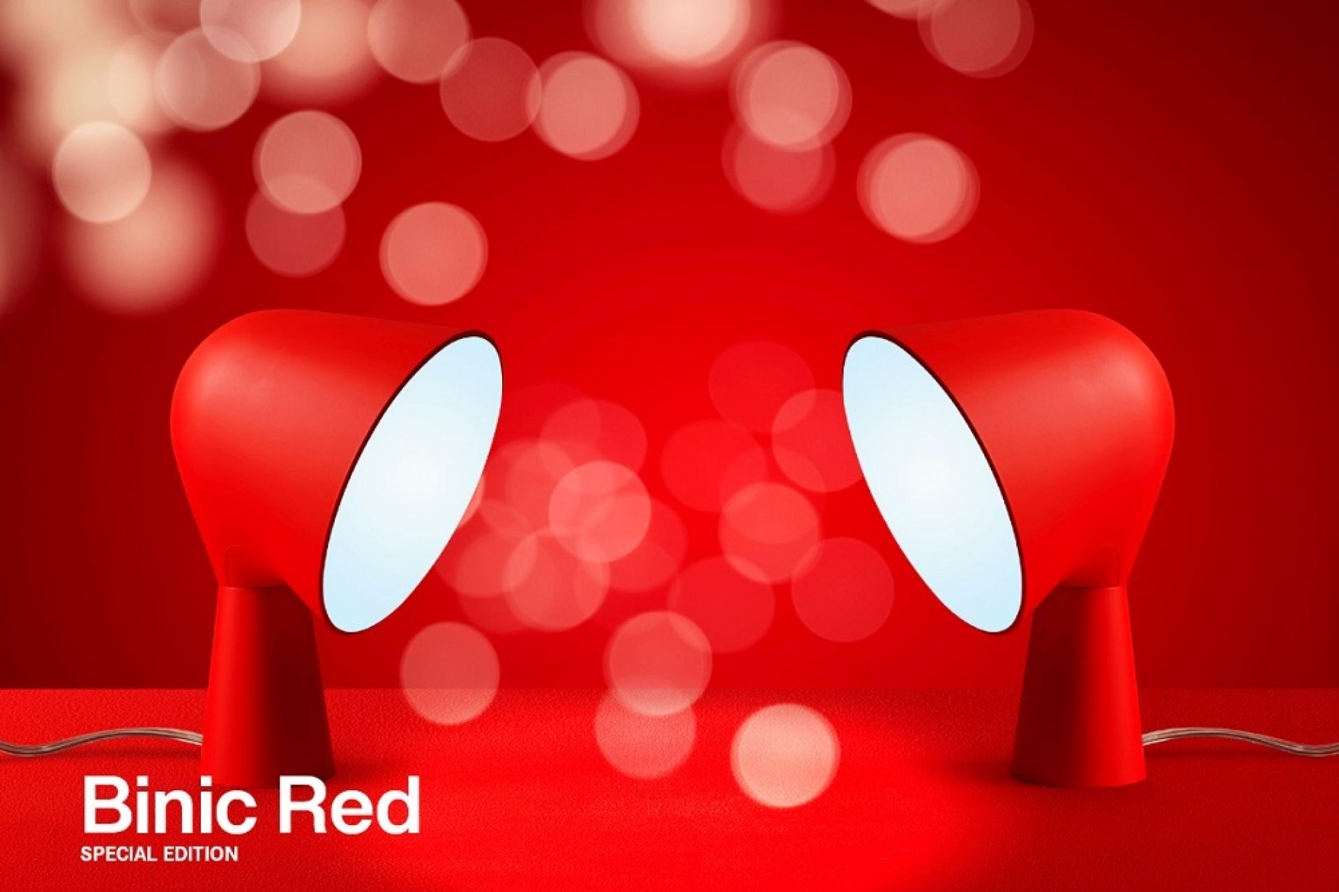 Binic Tischleuchte Rot Sonderedition Foscarini