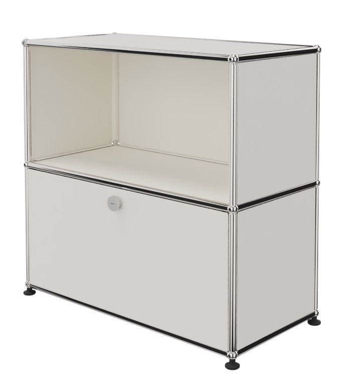 USM Haller Sideboard 1 Offen / 1 Klappe Reinweiß - FAST DELIVERY