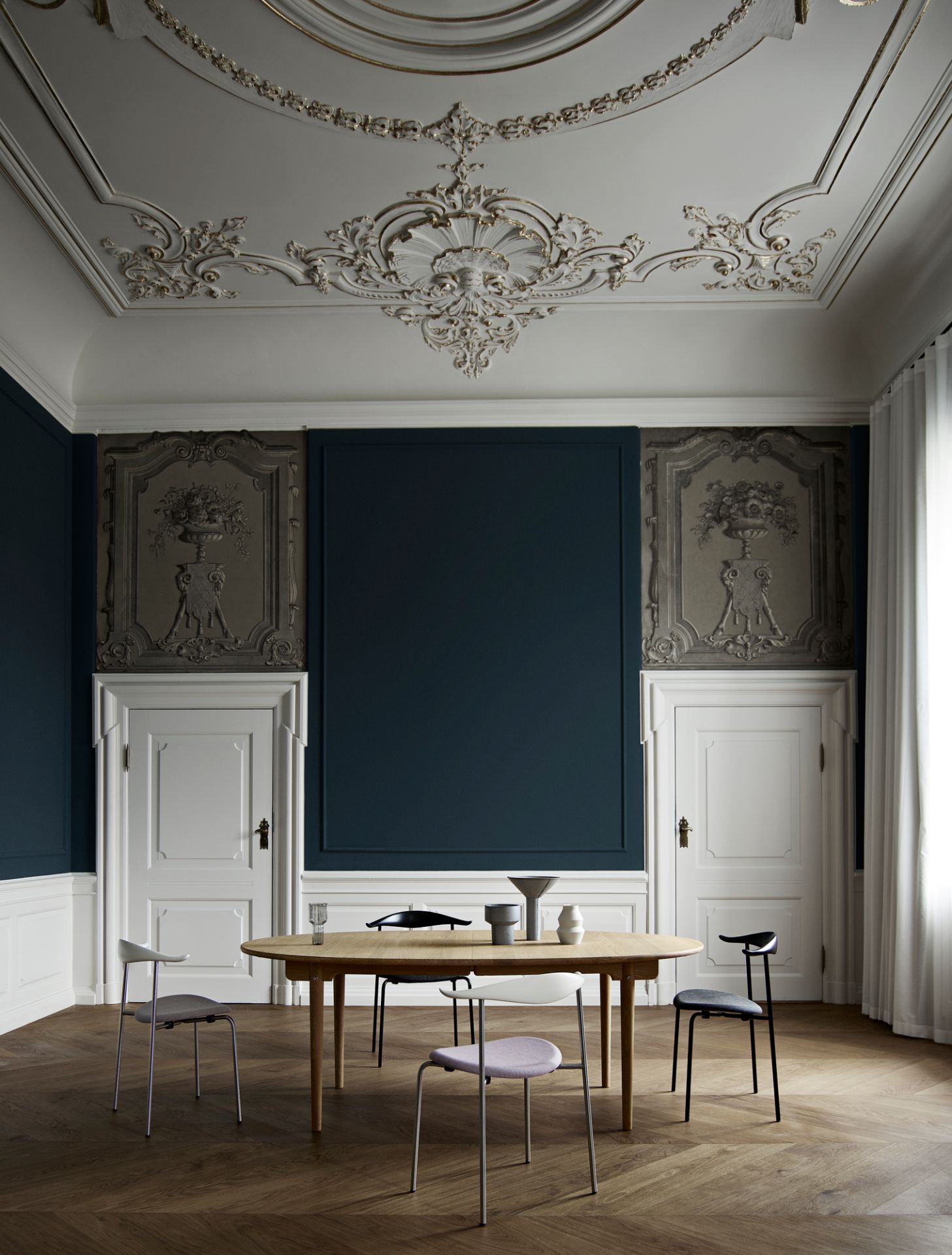 CH88T Stuhl gestell Edelstahl Carl Hansen & Søn eiche geseift