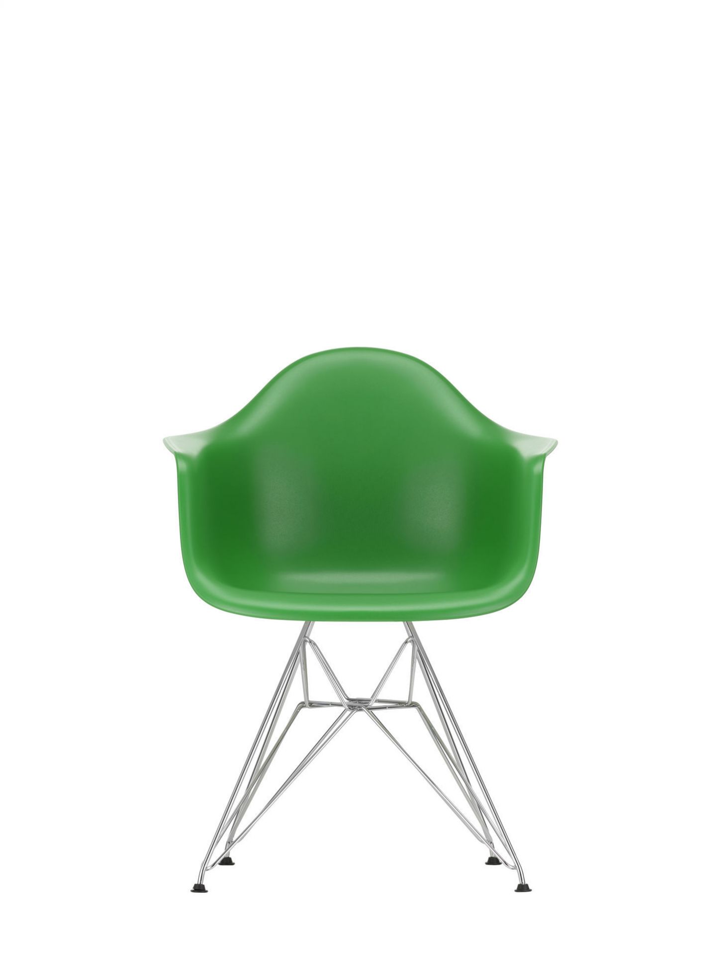 Eames Plastic Arm Chair DAR Stuhl Vitra Schwarz - Rostorange