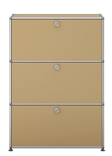 USM Haller Highboard mit 3 Klappen – QUICK SHIP - beige