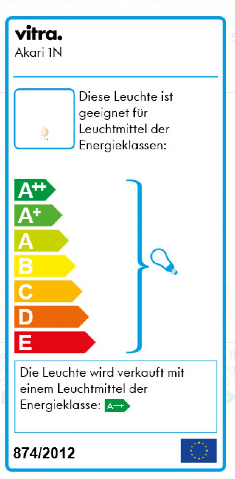 Akari Tischleuchte 1N Vitra