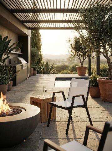 Pilotis Sessel mit Armlehnen Batyline Outdoor Fermob