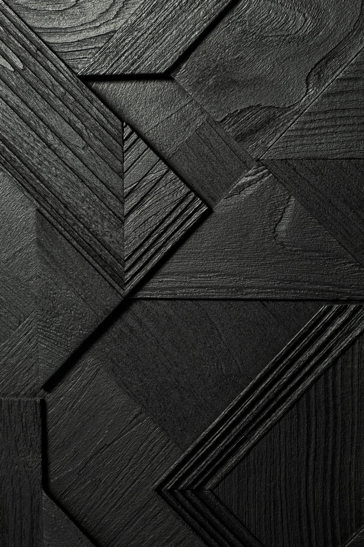 Graphic Anrichte 3 Türen Teak schwarz Ethnicraft