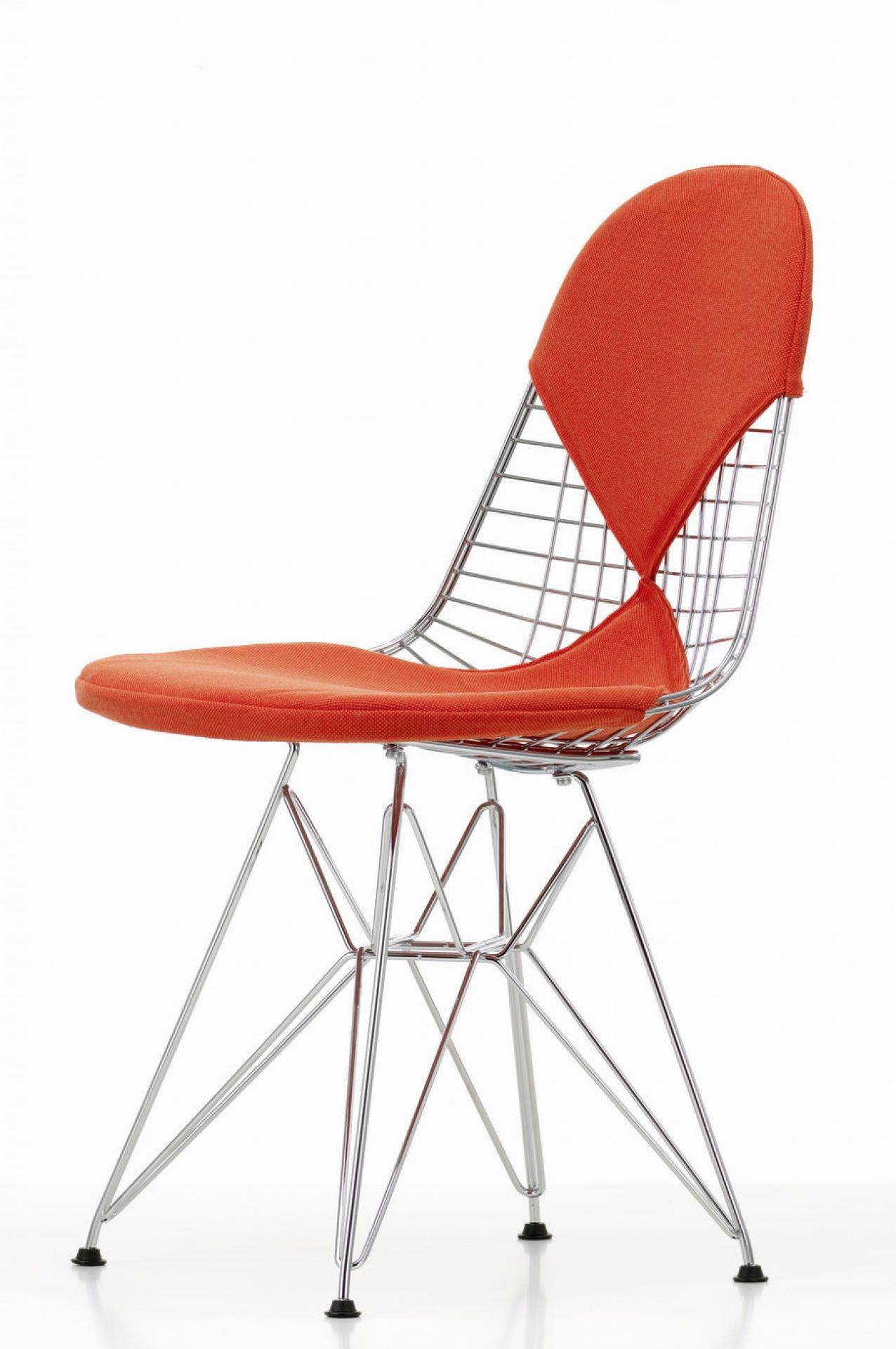 DKR-2 Wire Chair Stuhl mit Sitz und Rückenpolster Vitra