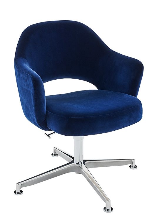 Saarinen Relax Konferenzstuhl 4-Stern Drehfuß mit Armlehne Knoll Interntional