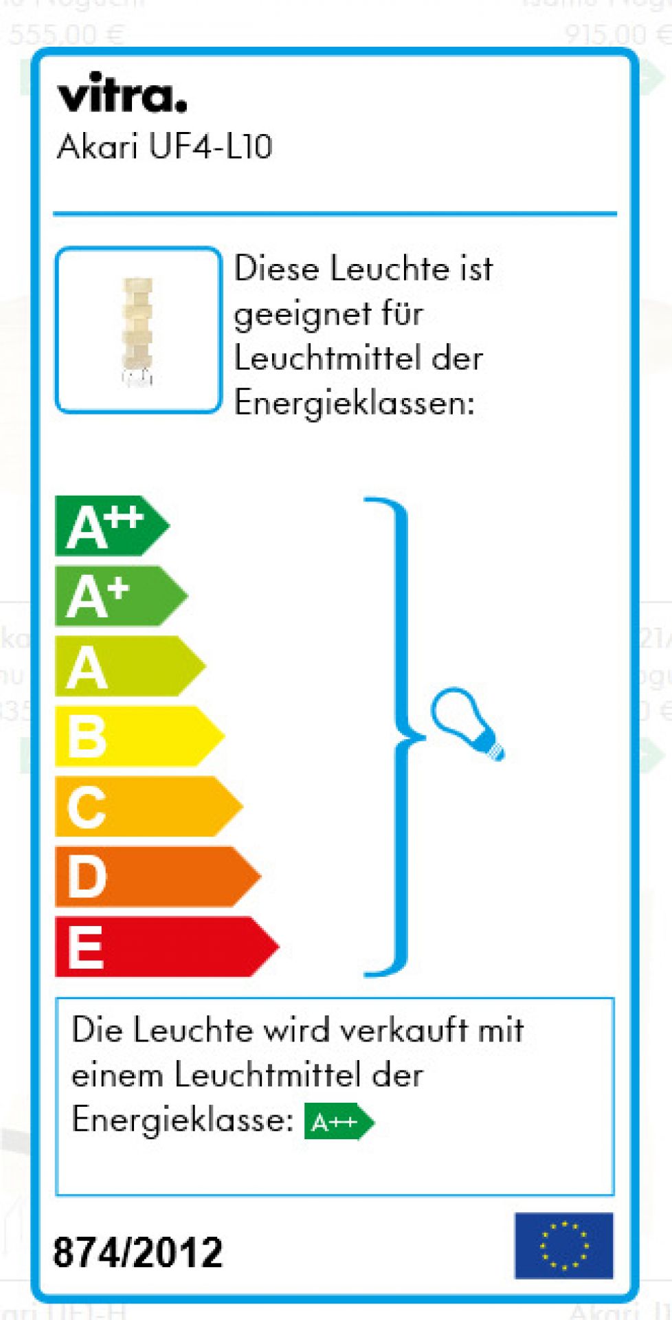 Akari Stehleuchte UF4-L10 Vitra