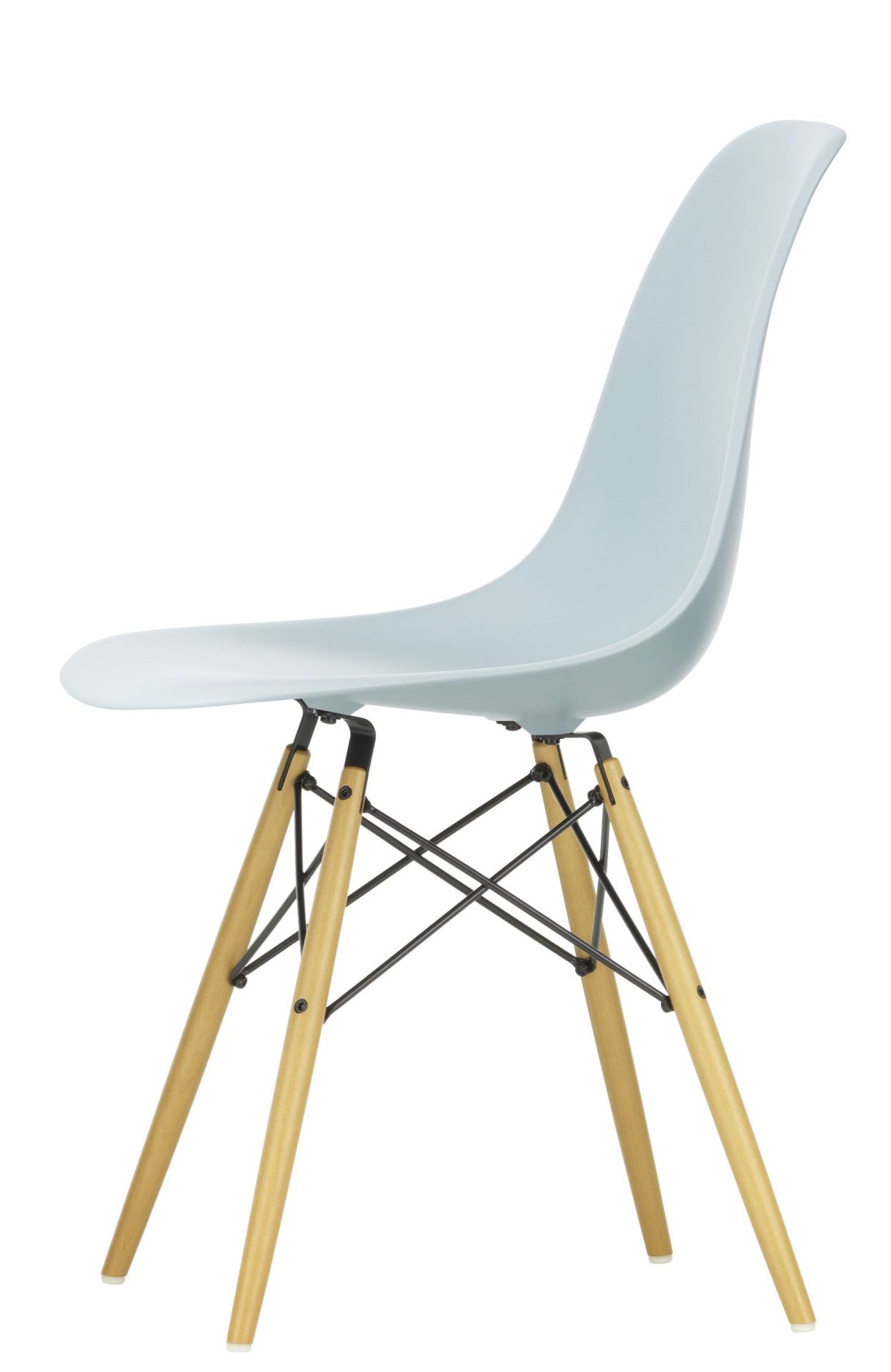 Eames Plastic Side Chair DSW Stuhl AHORN GELBLICH / EISGRAU Vitra EINZELSTÜCK