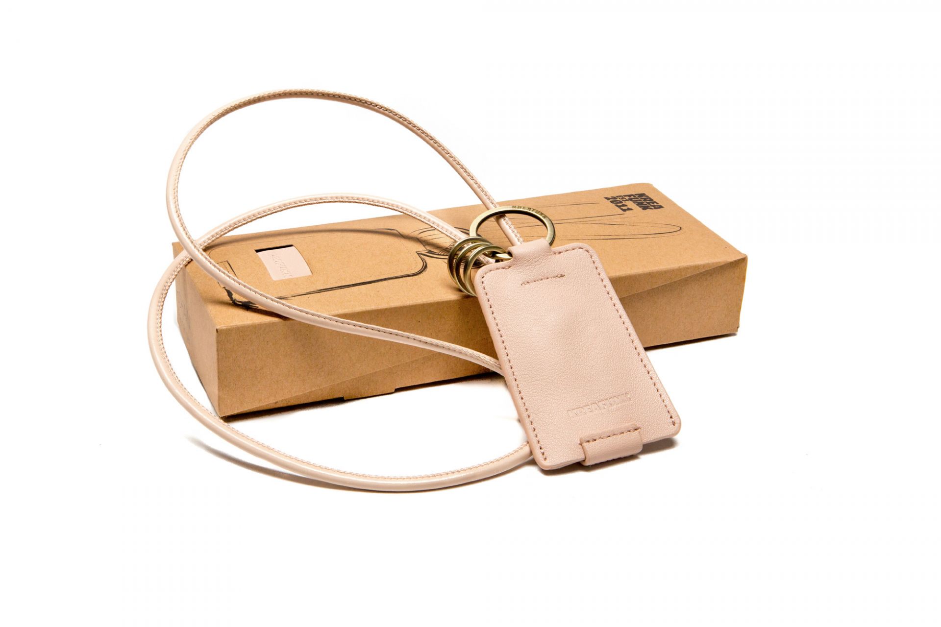 cCHAIN Schlüsselanhänger mit USB Kabel Kreafunk rosa EINZELSTÜCK