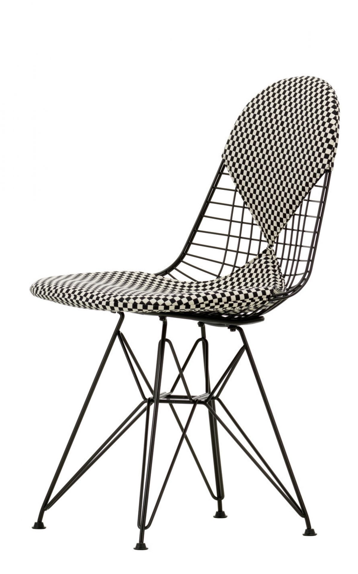 DKR-2 Wire Chair Stuhl mit Sitz und Rückenpolster Vitra