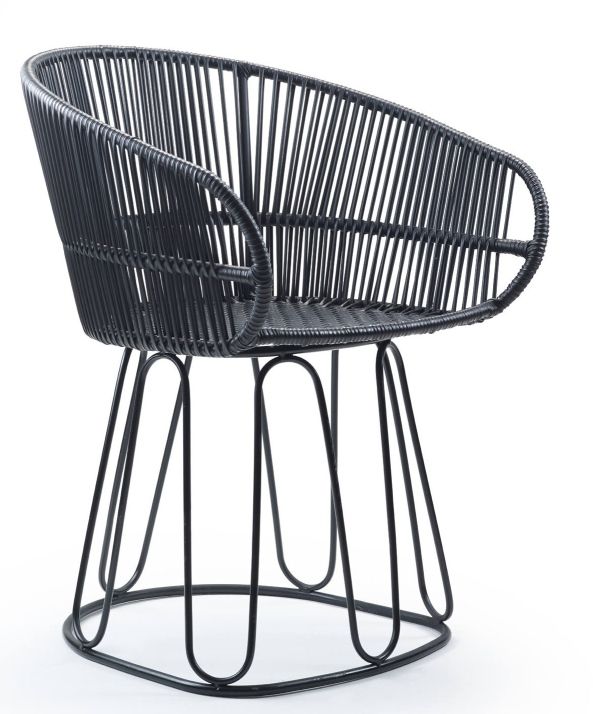 Circo Dining Chair Stuhl Outdoor ames Schwarz matt / Schwarz
