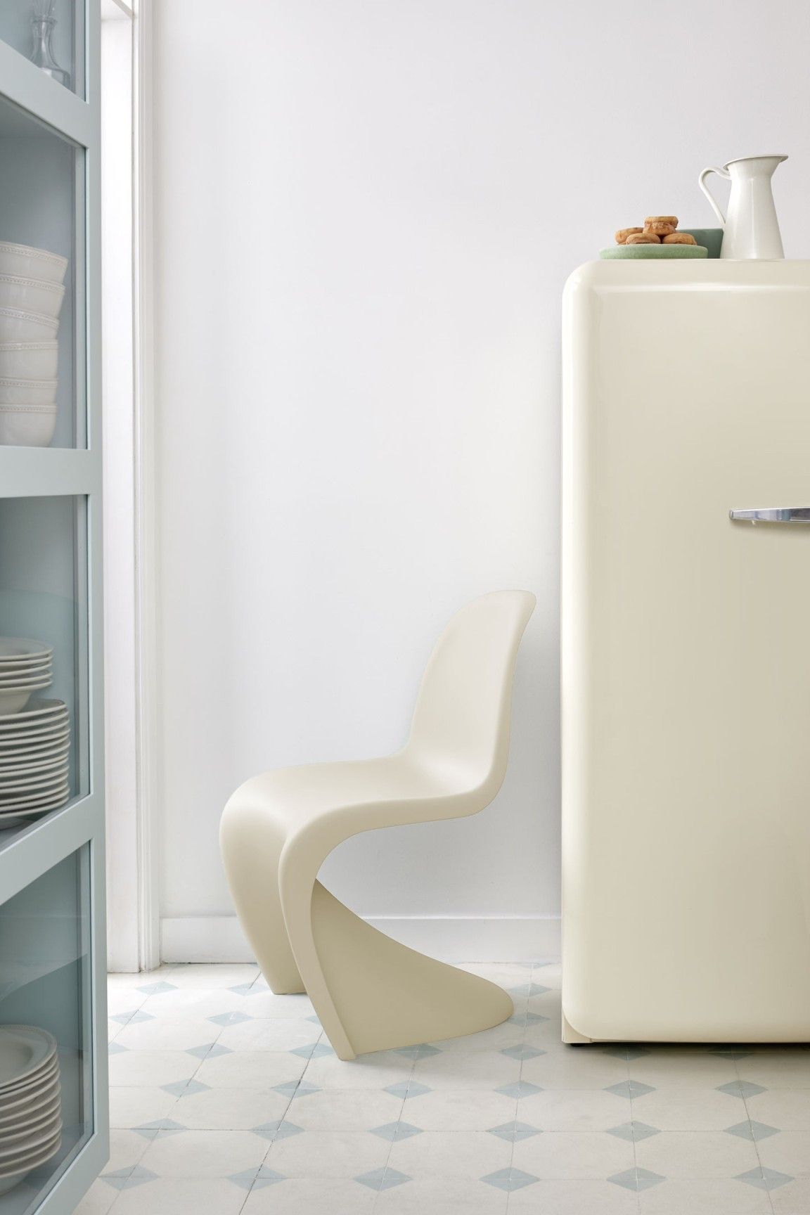 Panton Chair Kunststoff Stuhl Beige Vitra SPECIAL VERSION