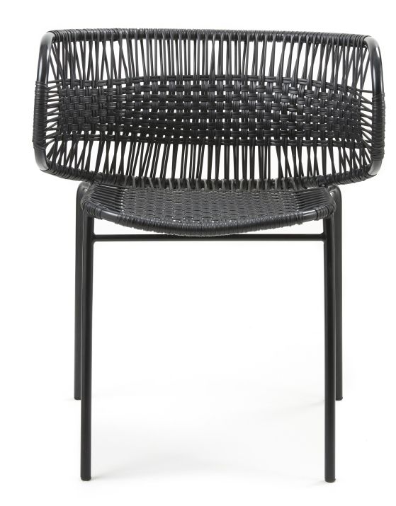 Cielo Stacking Armchair Stapelbarer Armlehnstuhl Outdoor ames Schwarz - Schwarz