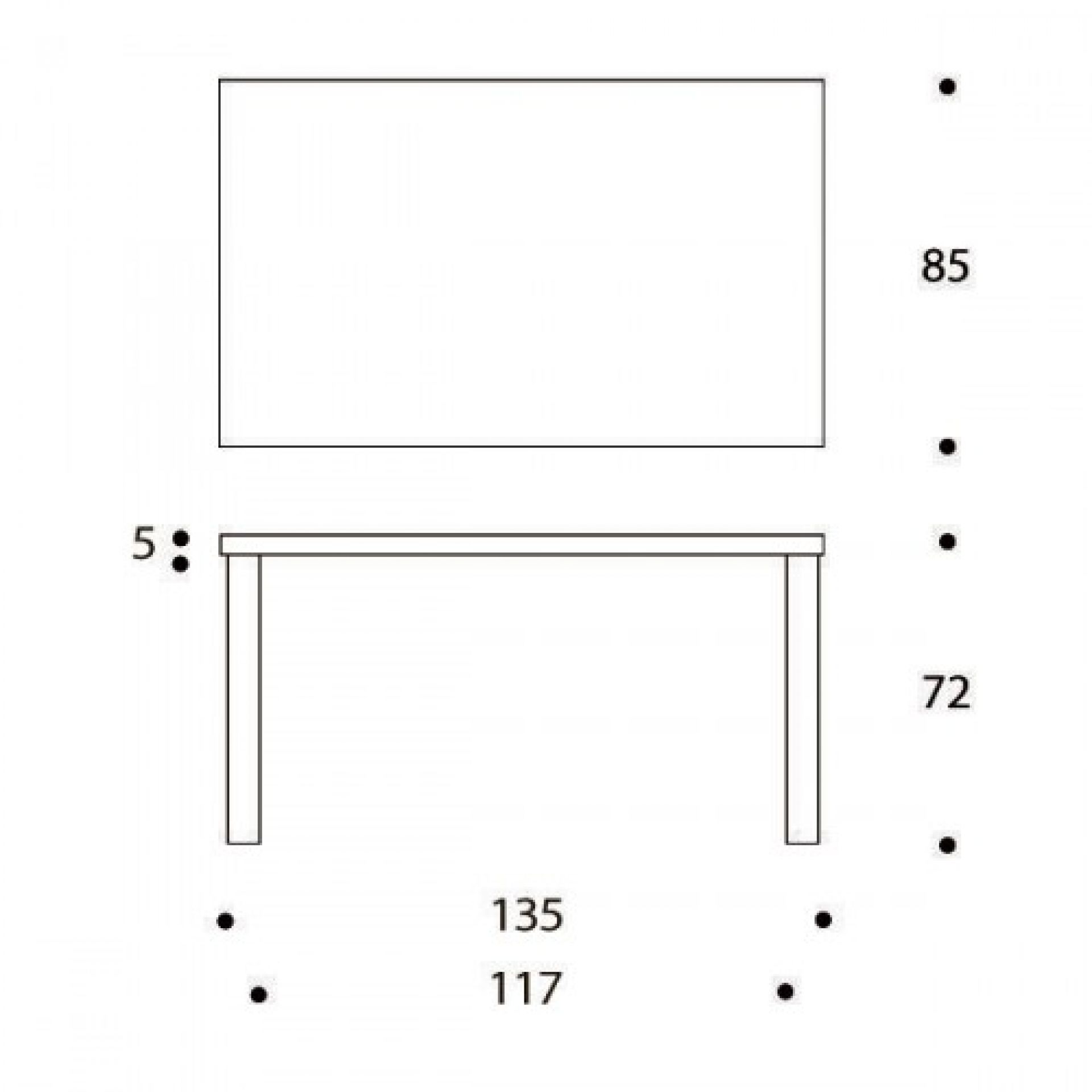 82B Tisch Laminat weiß Artek