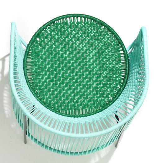 Caribe Lounge Chair Sessel Outdoor ames Turquiose / Smaragdgrün / Schwarz
