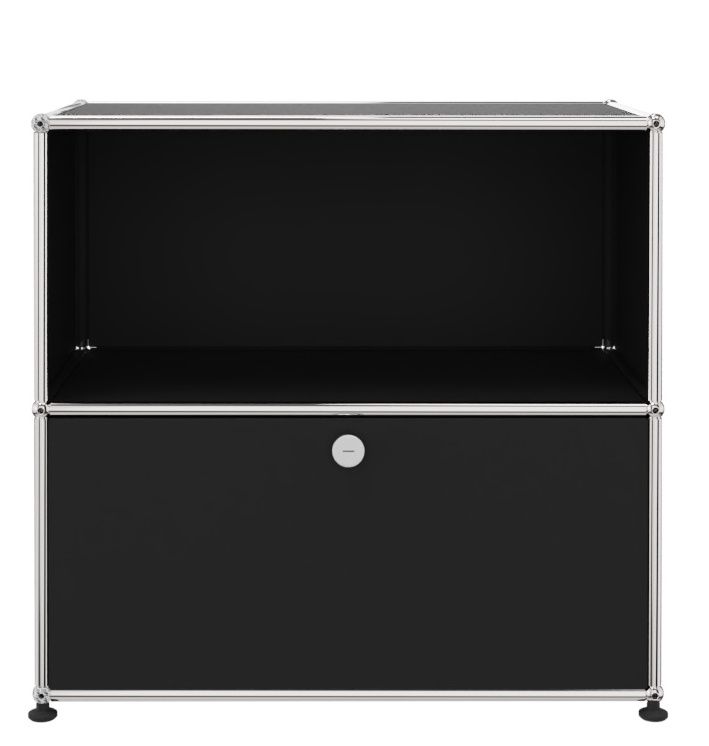 USM Haller Sideboard 1 Offen / 1 Klappe Graphitschwarz - FAST DELIVERY