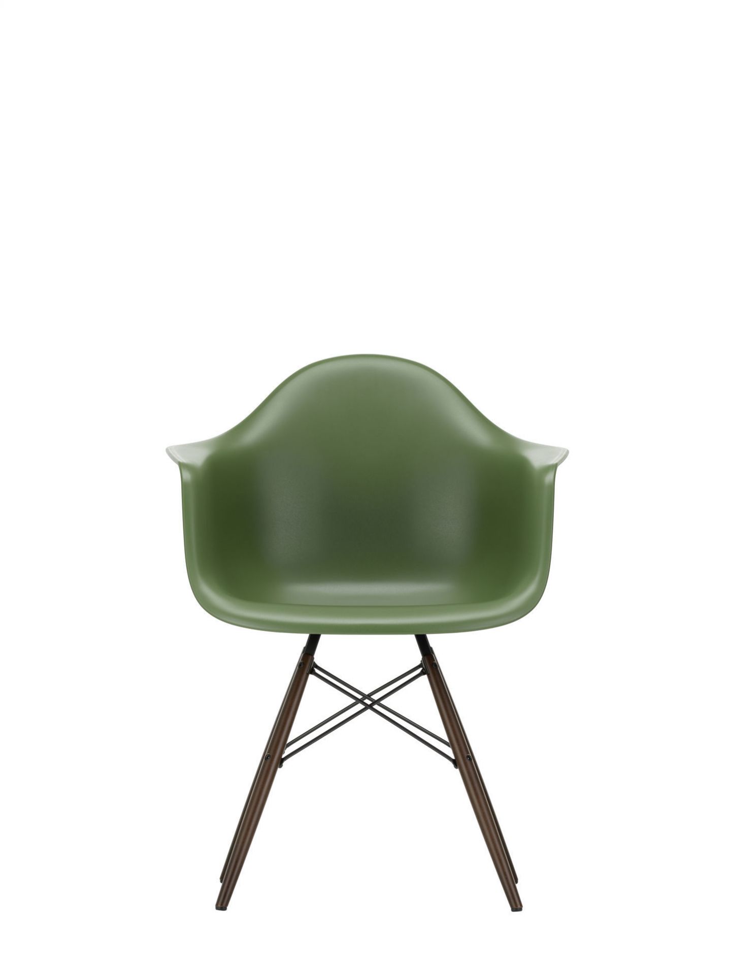 Eames Plastic Arm Chair DAW Stuhl Ahorn Gelblich / Cotton white Vitra EINZELSTÜCK
