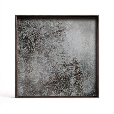 Tray Tablett für Quadratischer Couchtisch S Clear Mirror Ethnicraft EINZELSTÜCK