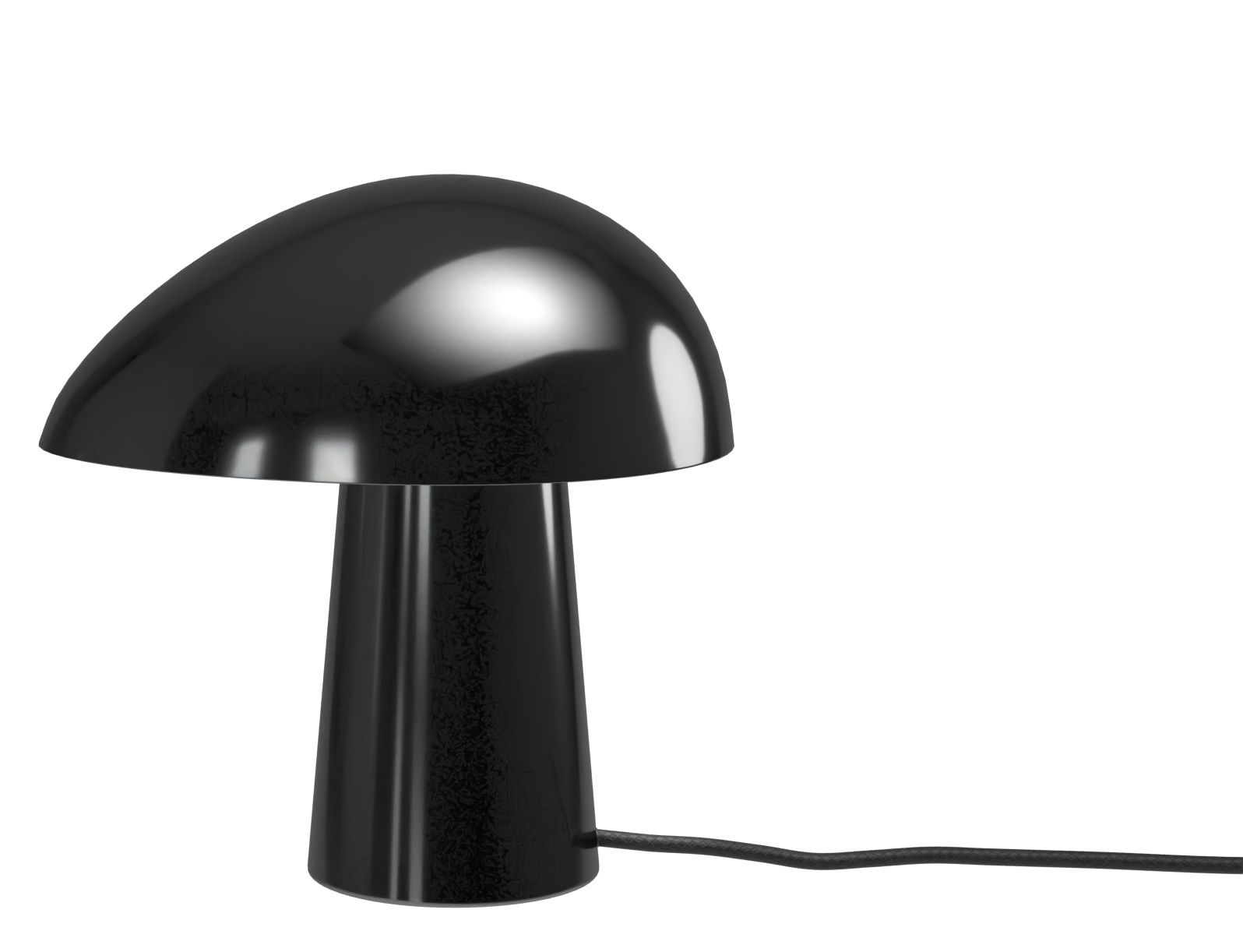 Schwarze Night Owl Tischleuchte von Fritz Hansen, modernes Design für Nachttisch oder Schreibtisch.