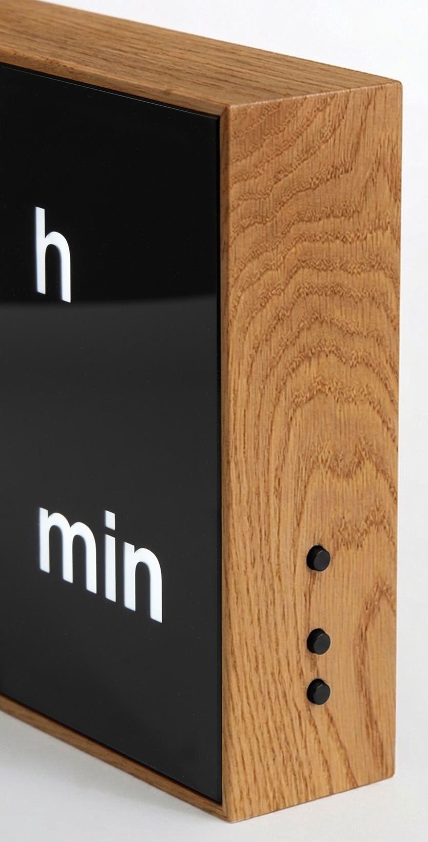 Digital Clock LED Digitaluhr  / Tischuhr / Wanduhr Wood Holz Eiche Albert Clock