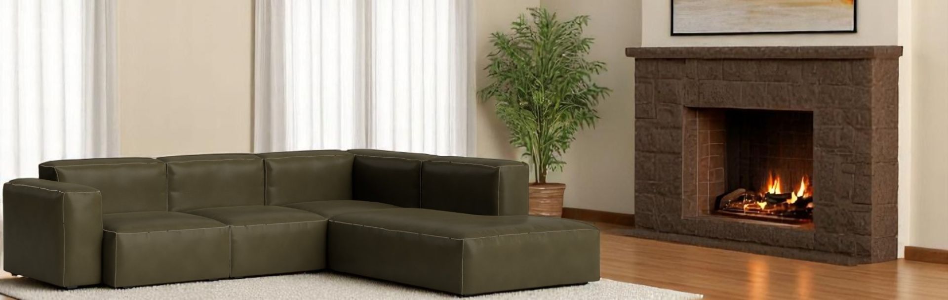 Mags Soft Sofa Corner Combination 2 low Armrest rechts Hay