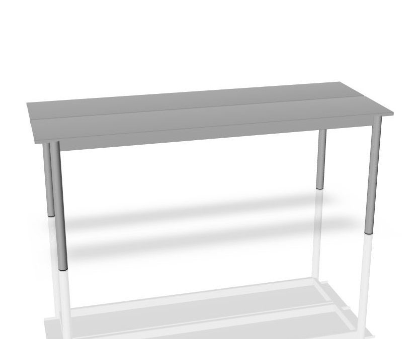 Linear Steel Table Outdoor Tisch 200x75 cm Grau Muuto EINZELSTÜCK