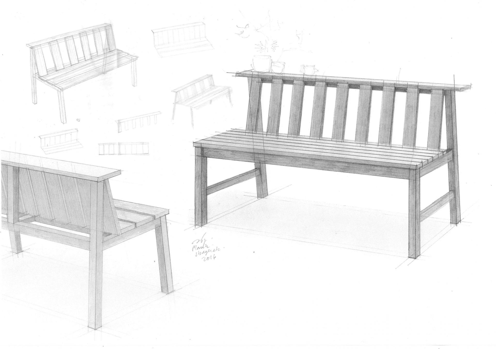Cadence Bank Teak Outdoor Skagerak by Fritz Hansen