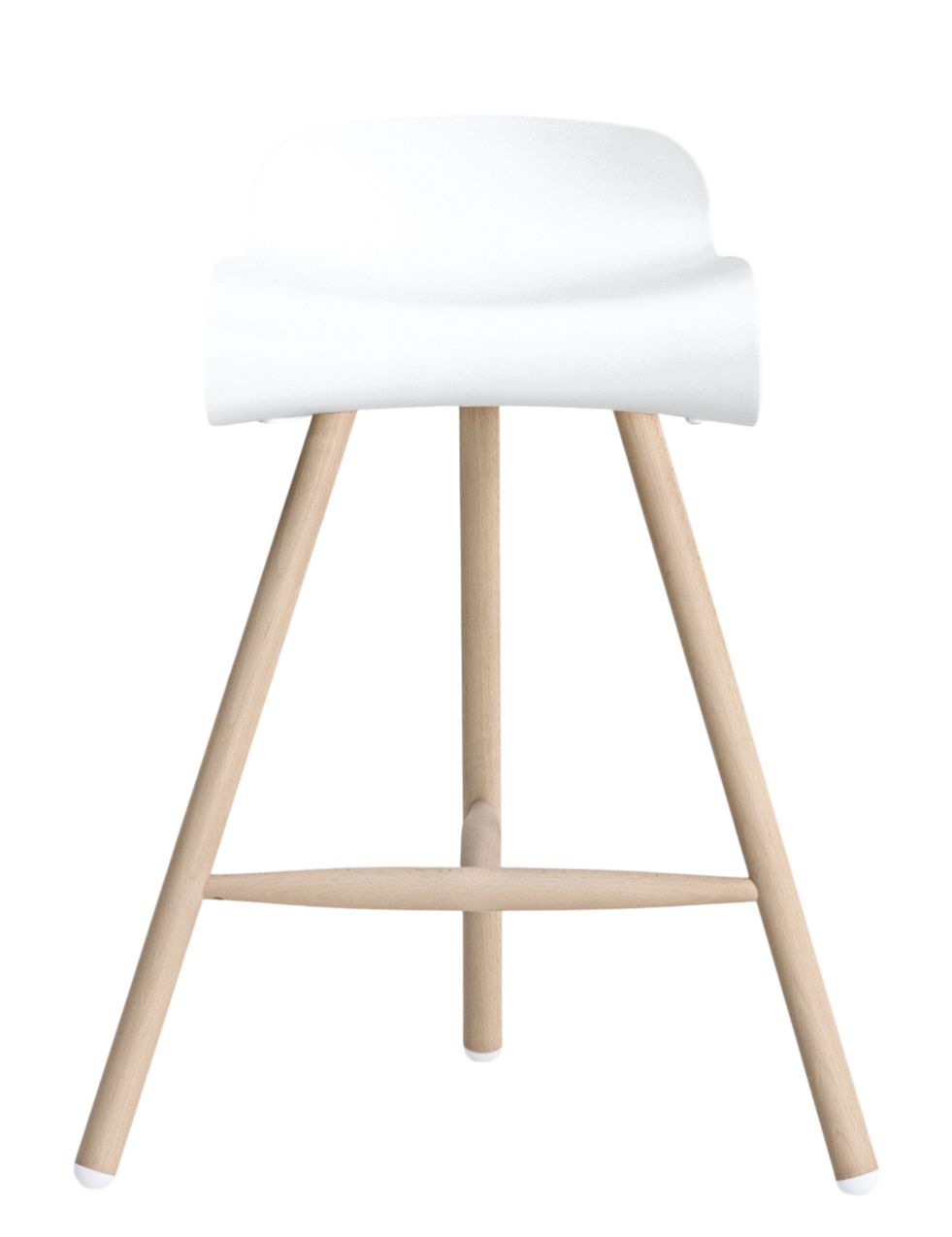 BCN Barhocker mit Holzgestell Kristalia