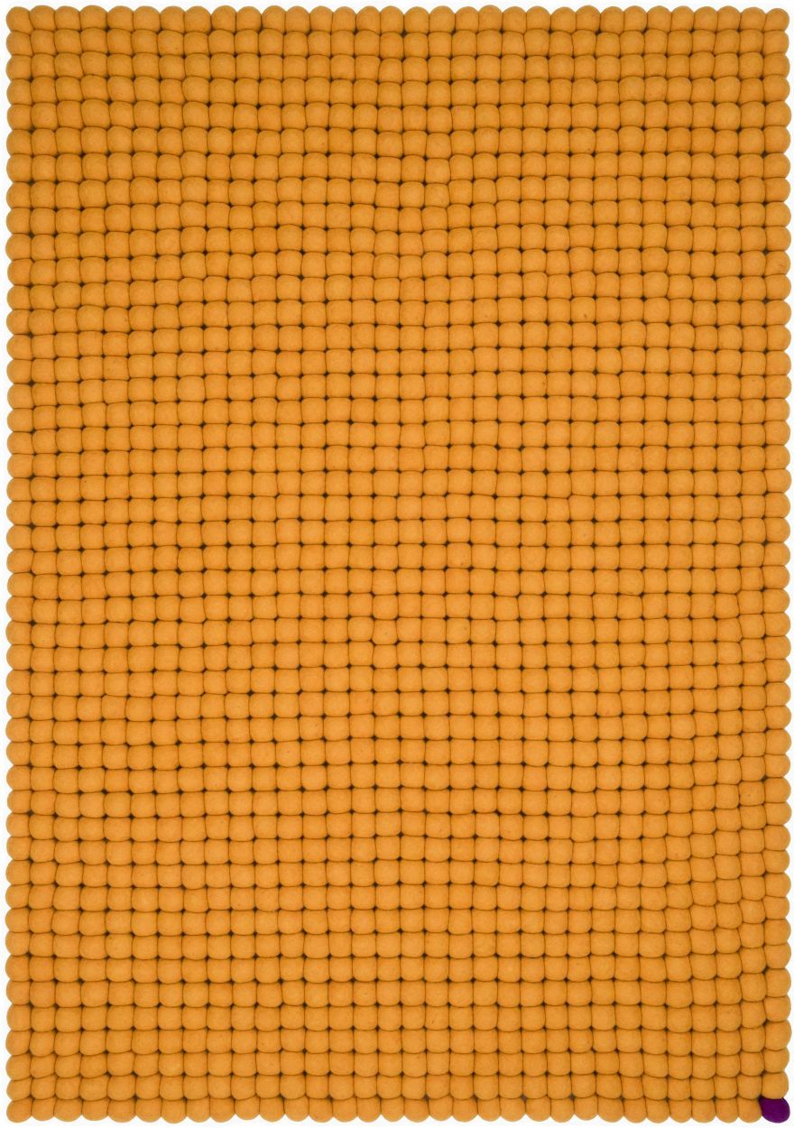 Big One Rechteckig Filzteppich 200 x 300 cm myfelt Ockergelb