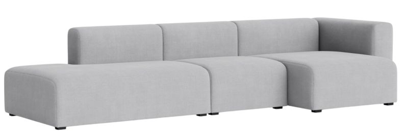 Mags Sofa 3-Sitzer Combination 4 mit Armlehne rechts Hay 