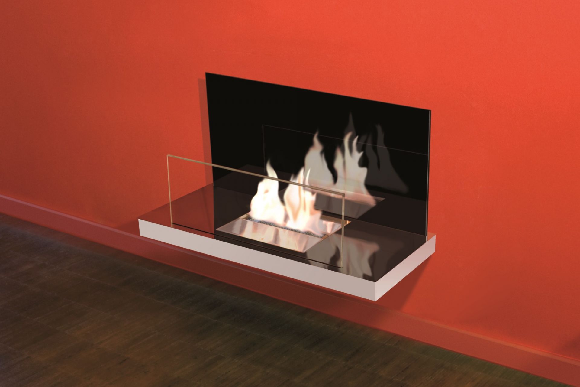Wall Flame 2 Ethanol Kamin Radius
