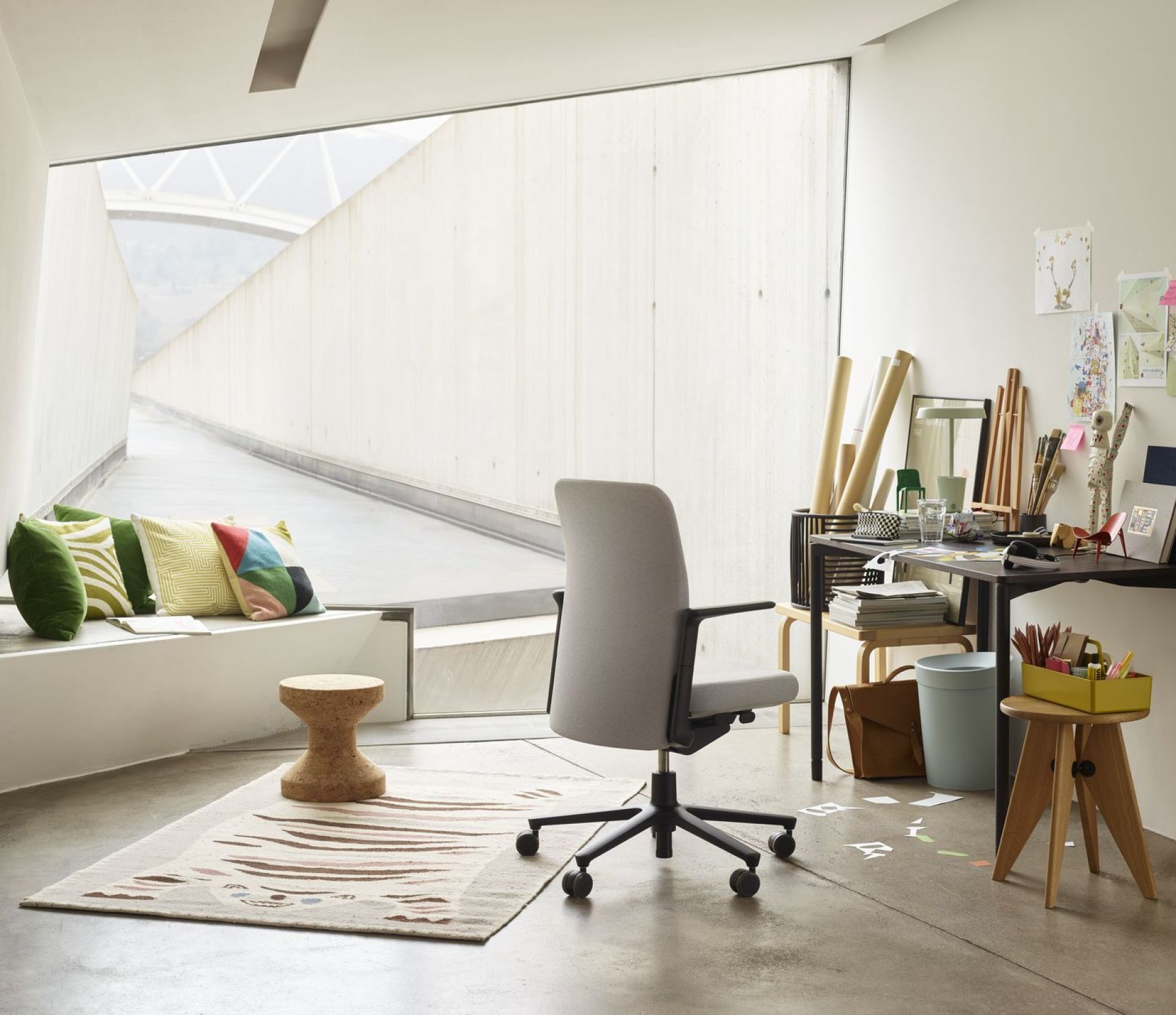 Tabouret Bois Hocker Vitra