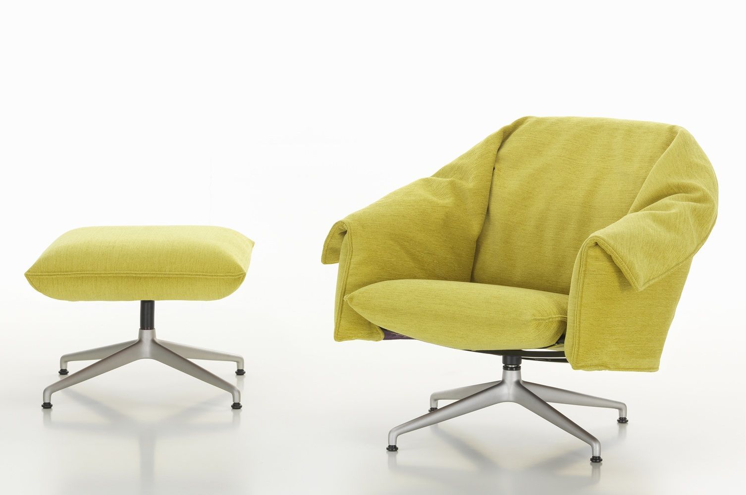 Bascule Lowback Sessel mit Ottoman Vitra