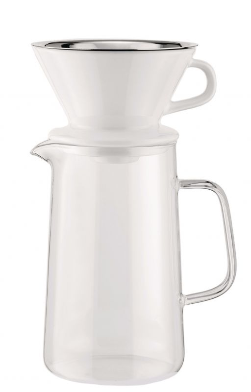 Slow Coffee Set mit Filter und Kanne Alessi 
