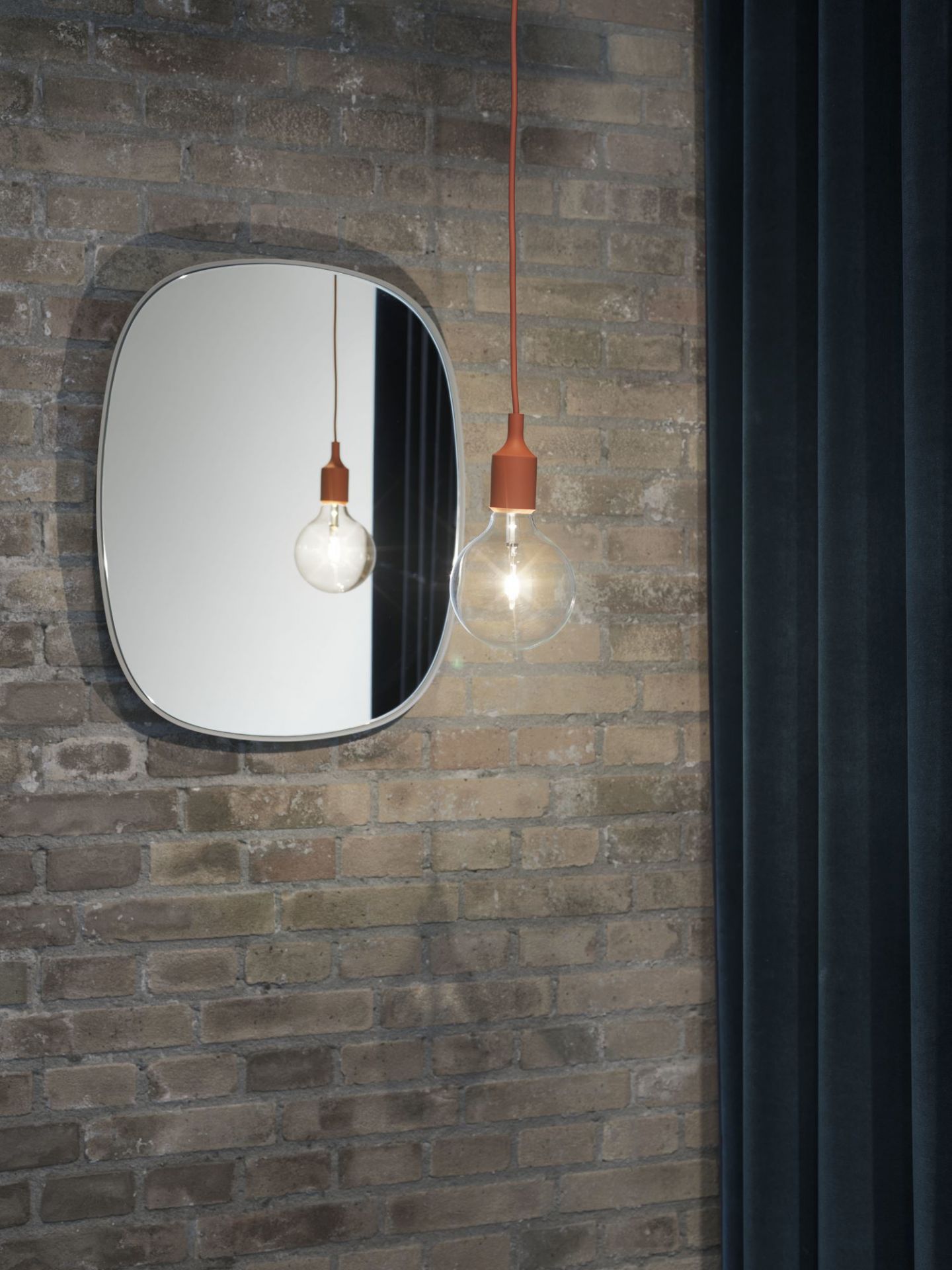 E27 LED Socket lamp Pendelleuchte WEISS Muuto EINZELSTÜCKE  