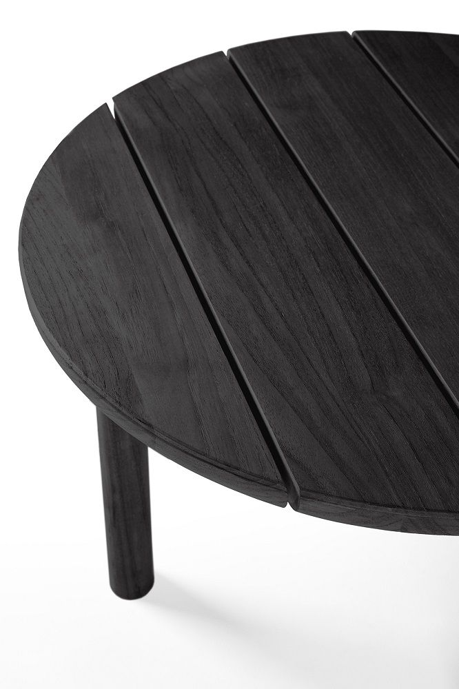 Quatro Outdoor Beistelltisch Teak schwarz lackiert Ethnicraft