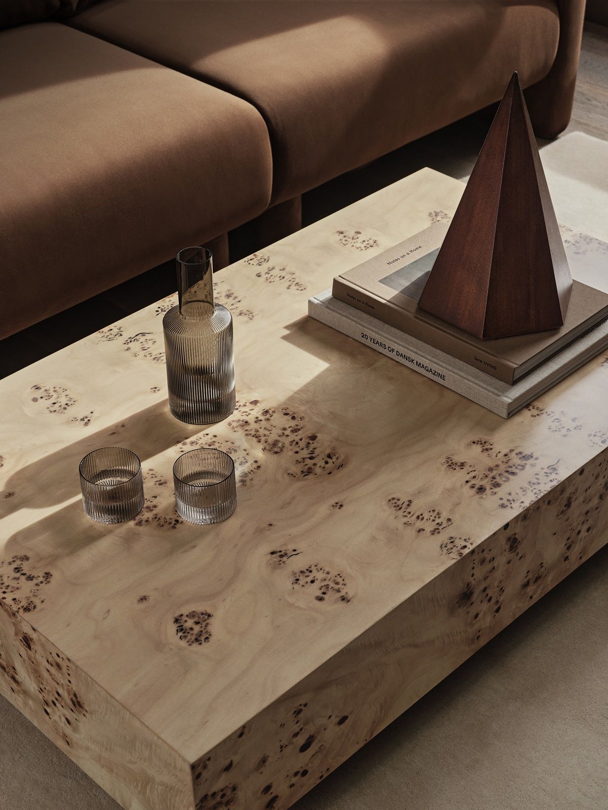Burl Coffee Table Natural Couchtisch Ferm Living 