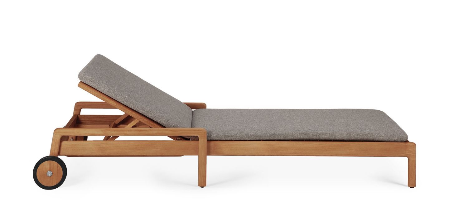 Jack Outdoor verstellbare Liege Teak Ethnicraft Mokka